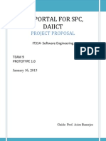 Job Portal For SPC, Daiict: Project Proposal