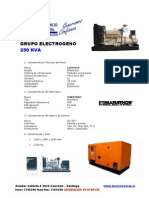 250 Kva DG Specifications