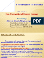 Non Conventional Energy Sources