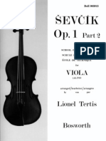 Sevcik School of Bowing Technique Viola Studies - Op 1 Part 2 PDF