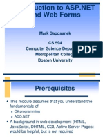 Intro To ASP - NET and Web Forms