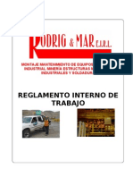 Reglamento Interno de Trabajo R&M