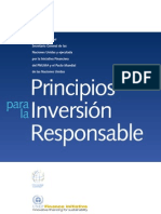 PRI. Principios para La Inversión Responsable PDF