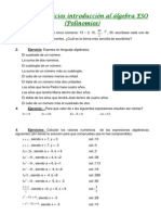 Boletín Ejercicios de Álgebra