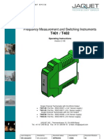 Frequency Measurement and Switching Instruments: Operating Instructions