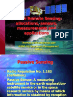 Passive Remote Sensing: Allocations, Sensors, Measurements and Applications