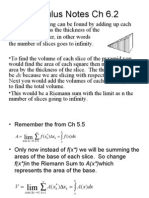 Calculus Notes CH 6