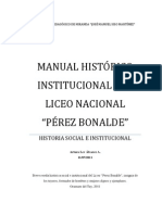 Manual Histã Rico Institucional Del Liceo PÃ©rez Bonalde