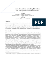 Unstructured Mesh Generation Including Directional Renement For Aerodynamic Flow Simulation