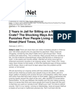 02-02-13 Two Years in Jail For Sitting On A Milk Crate? Homes, Not Handcuffs!