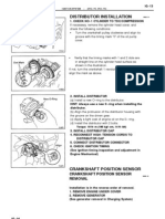 Distributor Installation: Crankshaft Position Sensor Removal