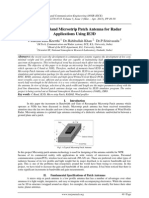 Design of C-Band Microstrip Patch Antenna For Radar Applications Using IE3D