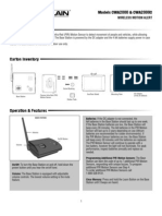 Models CWA2000 & CWA2000C: Wireless Motion Alert