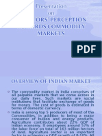 Investors' Perception Towards Commodity Markets