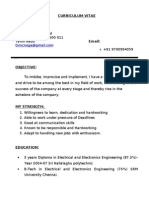 Curriculum Vitae M.Nagarajan