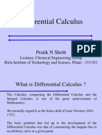 Differential Calculus: Pratik N Sheth