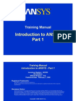 Training Manual: I D I Ansys Introduction To ANSYS