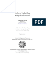 Highway Traffic Flow Analysis and Control: Dominique Duncan