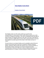 Introduction To How Maglev Trains Work