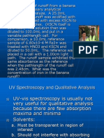 UV Spectroscopy and Qualitative Analysis