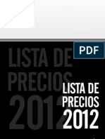 BCT 031 LP014 Lista de Precios 2012 BOHN