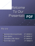 Welcome To Our Presentation