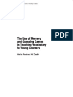 The Use of Memory and Guessing Games in Teaching Vocabulary