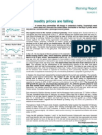 Commodity Prices Are Falling: Morning Report