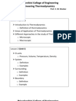 Engineering Thermodynamics Lesson Plan