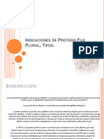 Indicaciones de PFP, TIPOS