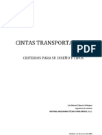 CINTAS TRANSPORTADORAS - Criterios de Diseño