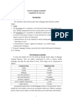 Second Language Acquisition Compiled by Po-Sen Liao Definition