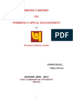 Project Report ON Working Capital Management: Punjab National Bank