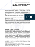 Hegel y El Alma Bella. Consecuencias Ético-Políticas de La Fenomenología