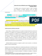 Camilloni A. Reflexiones para La Construccion de Una Didactica para La Educacion Superior