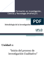 Profincyt - Métodología Cualitativa