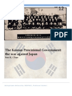 The Korean Provisional Government: The War Against Japan