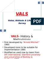 VALS (Value Attitude & Lifestyle Survey)