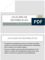 Análisis de Sensibilidad