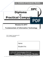 DPC Diploma Practical Computing: Institute of Computer Studies