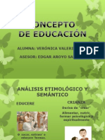 Diapositivas Concepto de Educación