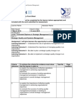 Unit 11 - Strategic Quality and Systems Management