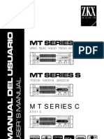 Manual de Potencias de Amplificación de Sonido ZKX Argentina