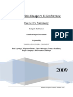 2008 Zambia Diaspora Econference Executive Summary