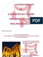 Colon Hydrotherapy Is Scientificaly Sound and Medicaly Valid Healing Modality