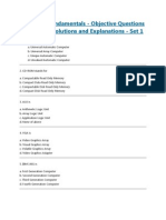 Computer Fundamentals - Objective Questions (MCQ) With Solutions and Explanations - Set 1