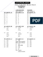 Answer Key: Paper-2