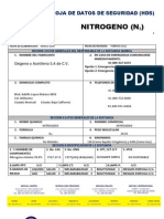 Ficha de Seguridad Nitrogeno