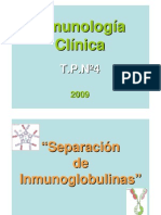 Separación de Inmunoglobulinas