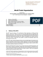 The World Trade Organization: Prepared For 2nd - 20th February 2004, Bangkok, Thailand